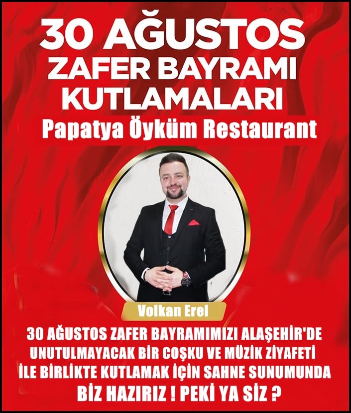 30 AĞUSTOS ZAFER BAYRAMI KUTLAMALARI KAPSAMINDA ALAŞEHİR'DE SİZLERLEYİZ