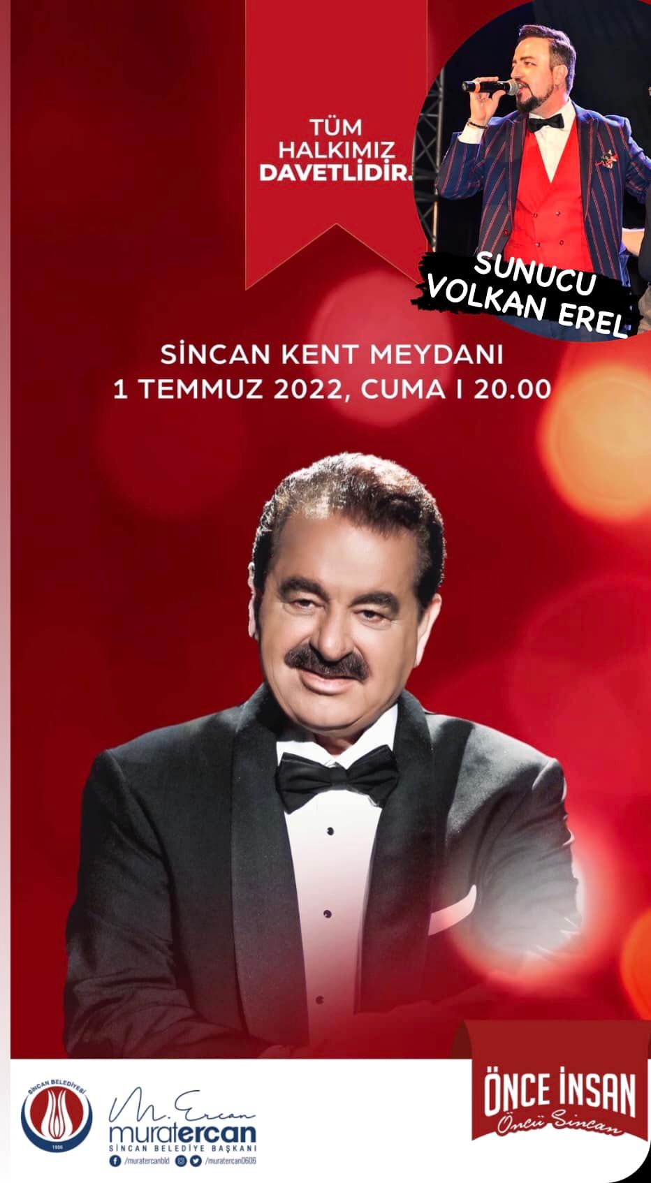 ANKARA SİNCAN İBRAHİM TATLISES KONSERİ SUNUCU VOLKAN EREL