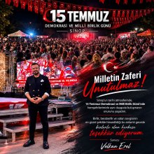 Sinop 15 Temmuz Demokrasi ve Millî Birlik Günü Sunucu Volkan Erel